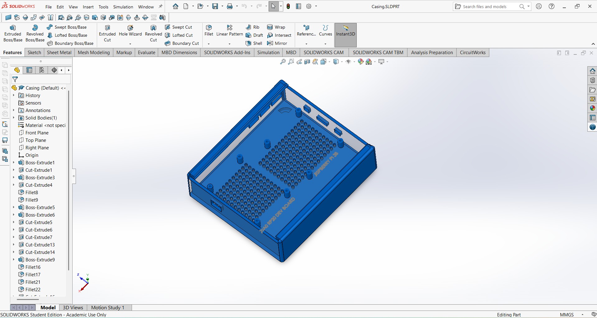 Casing progress